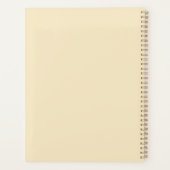  Steampunk Blauwe Hete Luchtballon Planner (Achterkant)