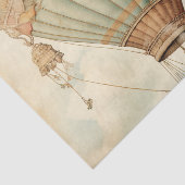  Steampunk Blauwe Hete Luchtballon Tissuepapier (Detail)