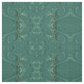 Steampunk Blauwgroen gepotte octopus Fine Fractal  Stof (Swatch)