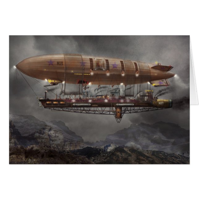 Steampunk - Blimp - Airship Maximus (Devant horizontal)