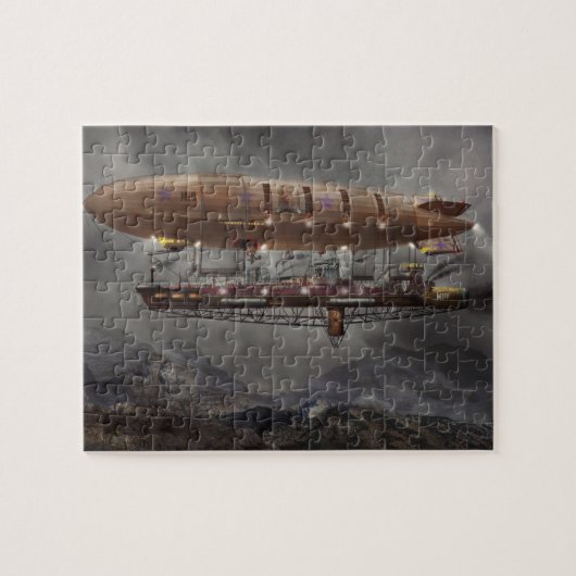 Steampunk - Blimp - Airship Maximus Legpuzzel (Horizontaal)
