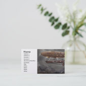 Steampunk - Blimp - Airship Maximus Visitekaartje (Staand voorkant)