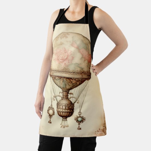 Steampunk Bloemen Hete Luchtballon Schort (Insitu)