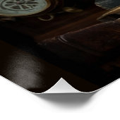 Steampunk  boeken perfect poster (Hoek)