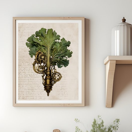 Steampunk boerenkool, keuken poster