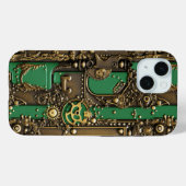 Steampunk Book Industrial Green Case-Mate iPhone Case (Achterkant (horizontaal))