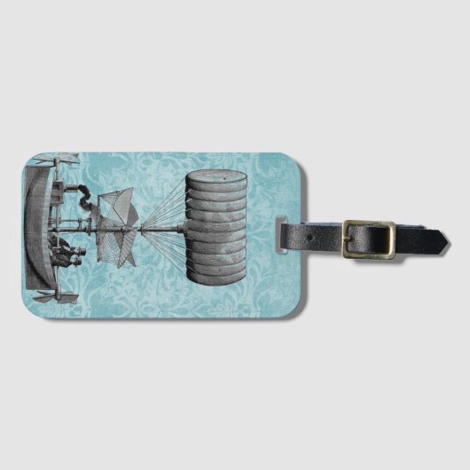 Steampunk-boot Bagagelabel (Voorkant (horizontaal))