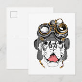 Steampunk Boxer Briefkaart (Voorkant / Achterkant)