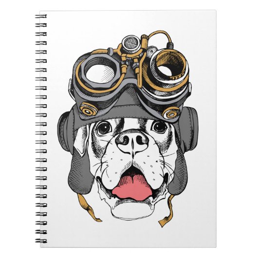 Steampunk Boxer Notitieboek (Voorkant)