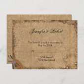 Steampunk Bride RSVP Briefkaart (Voorkant / Achterkant)