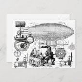 Steampunk Briefkaart (Voorkant / Achterkant)