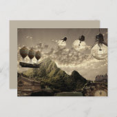 steampunk briefkaart (Voorkant / Achterkant)