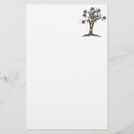 steampunk briefpapier (Voorkant)