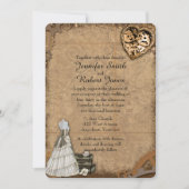  Steampunk bruid bruiloft uitnodiging (Voorkant)