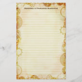 Steampunk bruiloft, briefpapier (Voorkant)