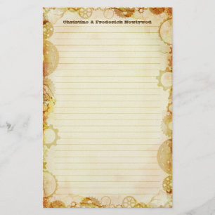 Steampunk bruiloft, briefpapier