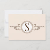 Steampunk bruiloftsreceptie kaart (Achterkant)