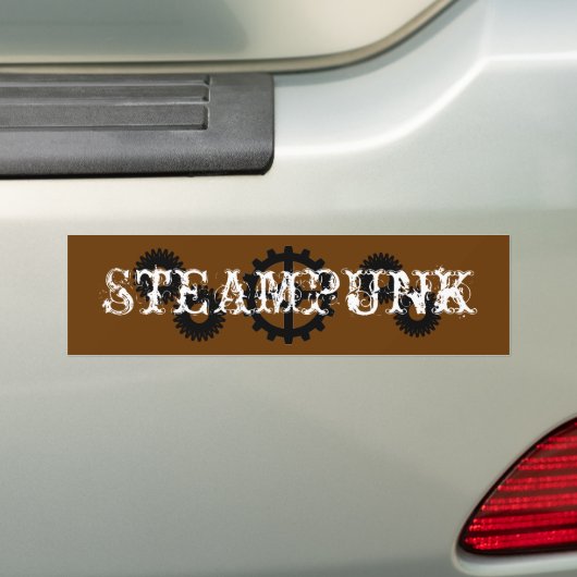 Steampunk Bumpersticker (Op auto)