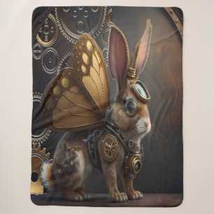 Steampunk Bunny Sherpa Deken