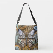 Steampunk Butterfly Crossbody Tas (Achterkant)