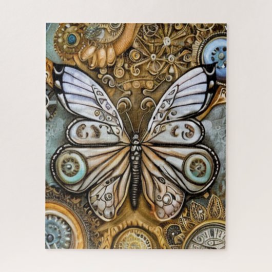 Steampunk Butterfly Legpuzzel (Verticaal)