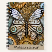 Steampunk Butterfly Notitieboek (Voorkant)