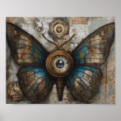 Steampunk Butterfly Poster (Voorkant)