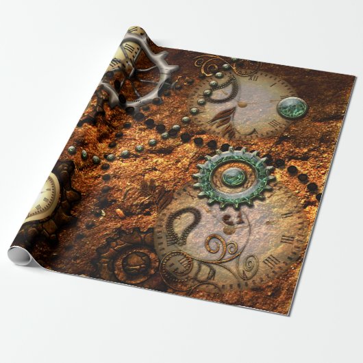 Steampunk Cadeaupapier (Uitgerold)