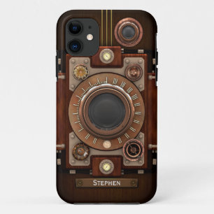 Steampunk-camera #1C iPhone 11 Hoesje