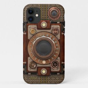 Steampunk-camera #1D (De Luxe!) iPhone 11 Hoesje