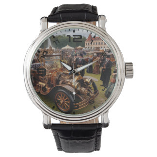 Steampunk Car Show Watch Horloge