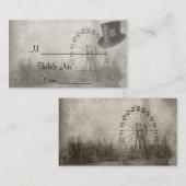 Steampunk Carnaval Top Hat Wedding Place Cards Plaatskaartje (Voorkant / Achterkant)