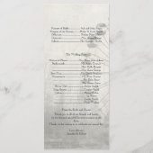 Steampunk Carnaval Top Hat Wedding Programma (Achterkant)