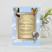 Steampunk Cartes et cadeaux de mariage intemporels (Debout devant)