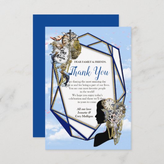 Steampunk Cartes et cadeaux de mariage intemporels (Devant / Derrière)