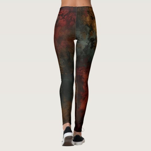 Steampunk Castle Leggings - Victorian Gothic (Dos)