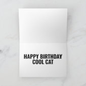 STEAMPUNK CAT BIRTHDAY-WENSKAARTEN KAART (Binnen)