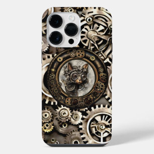 Steampunk Cat Goggles - iPhone X 14 PRO MAX Hoesje
