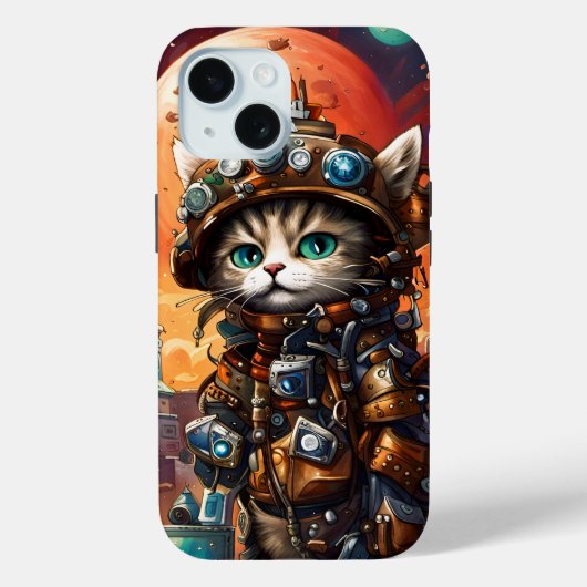 Steampunk Cat I Case-Mate iPhone Case (Achterkant)