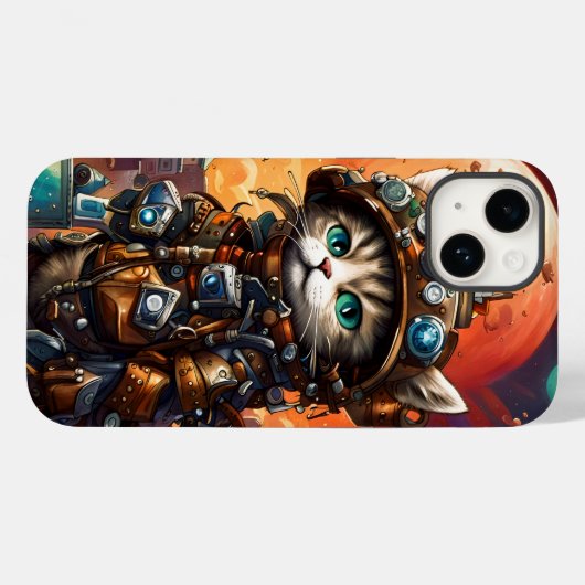 Steampunk Cat I Case-Mate iPhone Case (Achterkant (horizontaal))