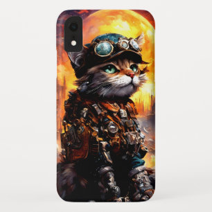 Steampunk Cat II iPhone XR Hoesje