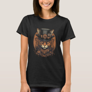 Steampunk Cat Kitten Stoom Punk Cat 7 T-shirt