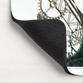 Steampunk cat mousepad muismat (Hoek)