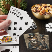 Steampunk Cat Pokerkaarten (Insitu)