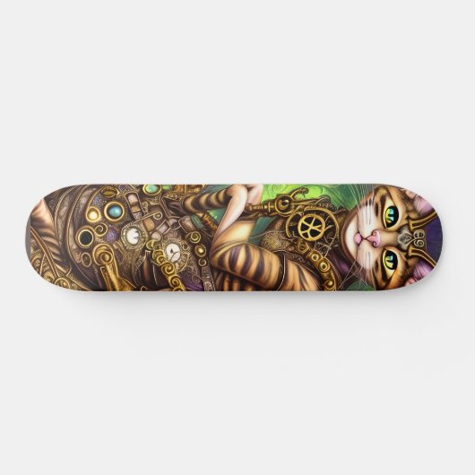 Steampunk Cat Skateboard (Horizontaal)