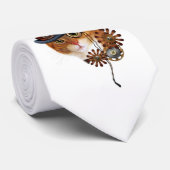 Steampunk Cat Stropdas (Opgerold)