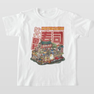 Steampunk Cat Sushi Restaurant T-shirt