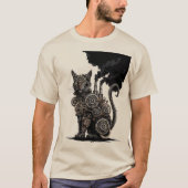 Steampunk Cat T-shirt (Voorkant)