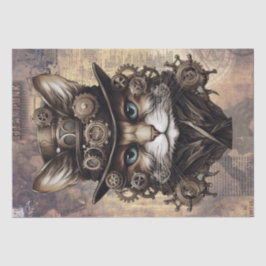 Steampunk Cat Tissuepapier