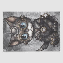 Steampunk Cat Tissuepapier